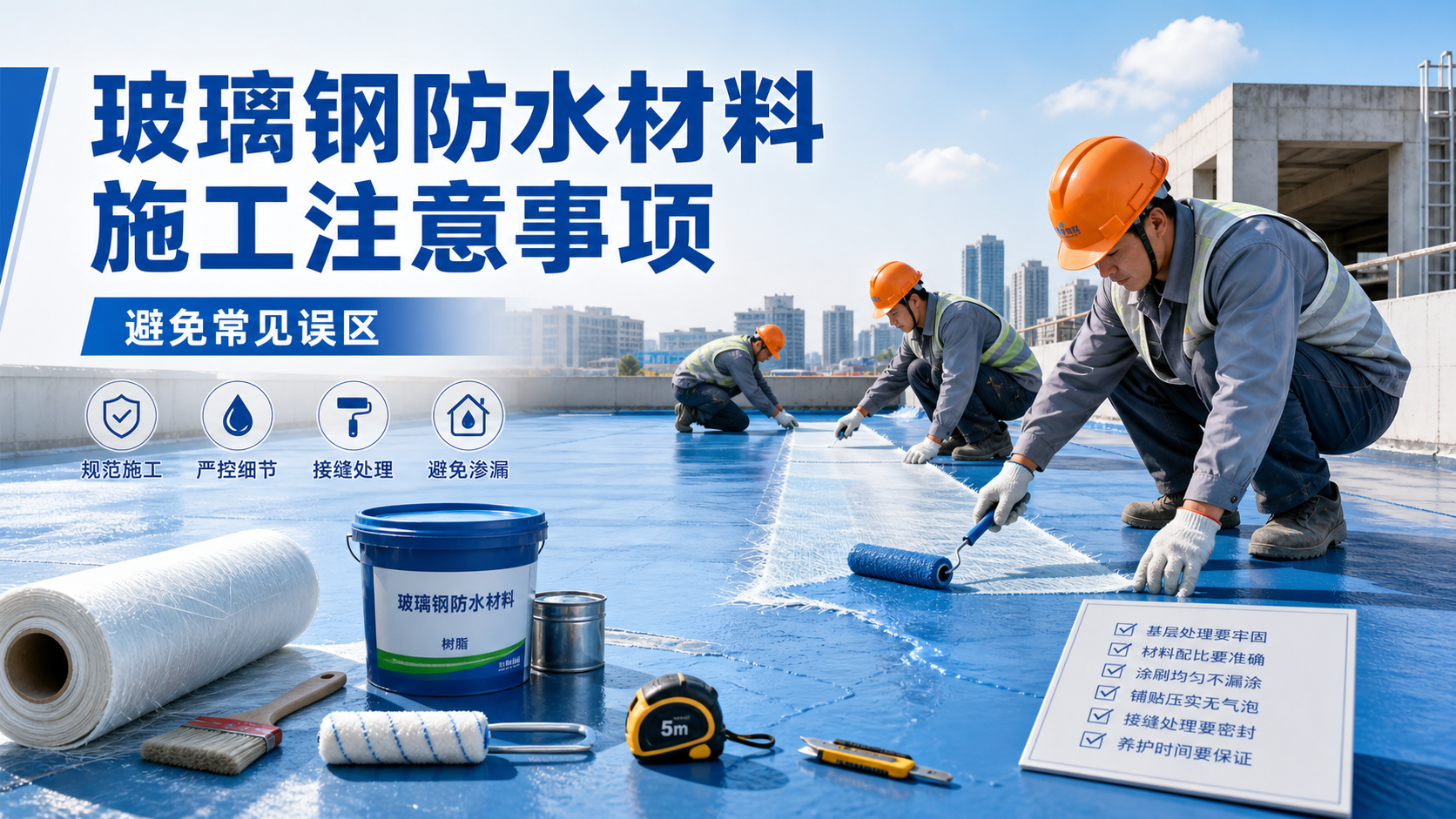 玻璃钢防水材料施工注意事项，避免常见误区 南阳 版