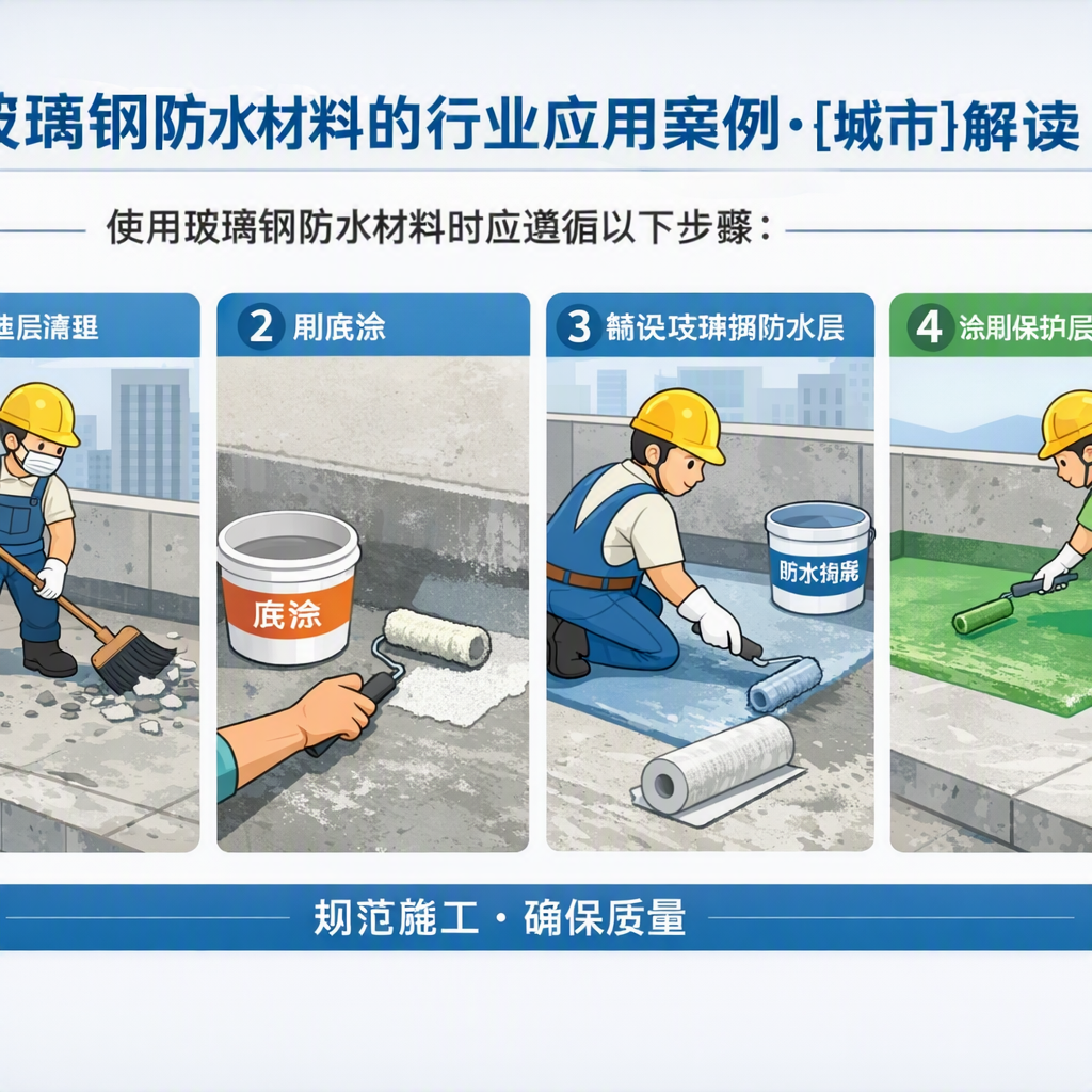 玻璃钢防水材料的行业应用案例,南阳解读