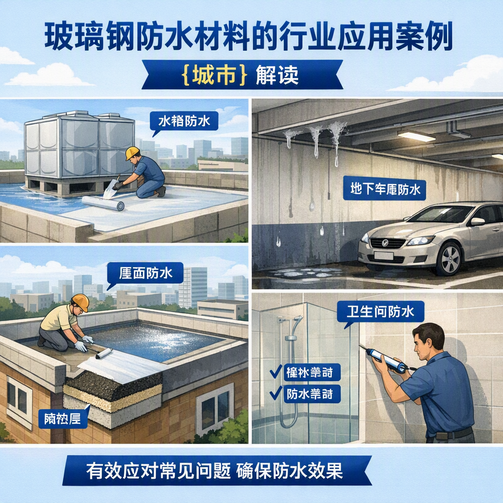 玻璃钢防水材料的行业应用案例,南阳解读